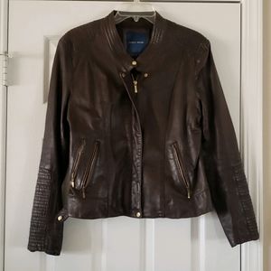 Distressed Lambskin Jacket